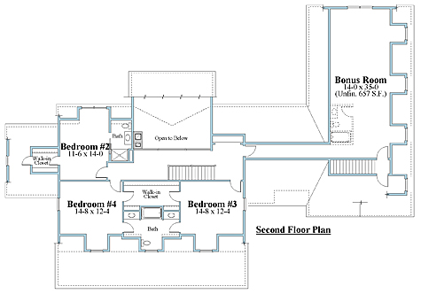 dutch colonial 2nd floor plan